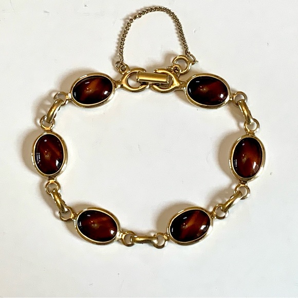 Vintage Sarah Coventry 1970’s Wood Nymph Bracelet - Picture 2 of 10